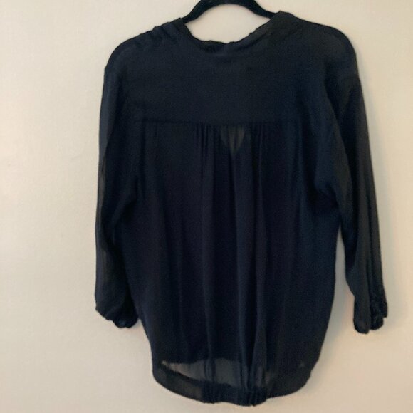 monk & lou silk blouse black - Picture 2 of 3